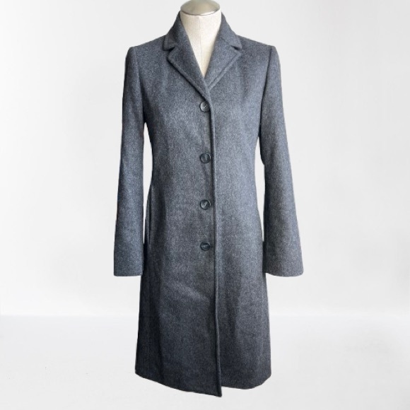 🏷️ Benetton Wool Coat - Picture 1 of 5